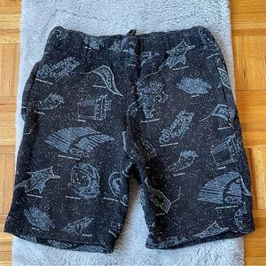 BILLIONAIRE BOYS CLUB BBC Space Print Shorts Men’s Large Black Cotton Streetwear